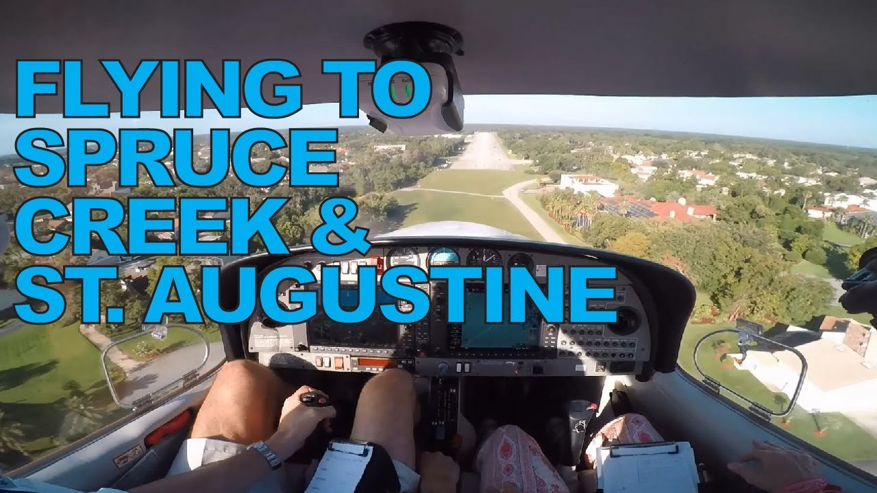 Flying to Spruce Creek & St. Augustine | Airport Hop in Diamond DA40