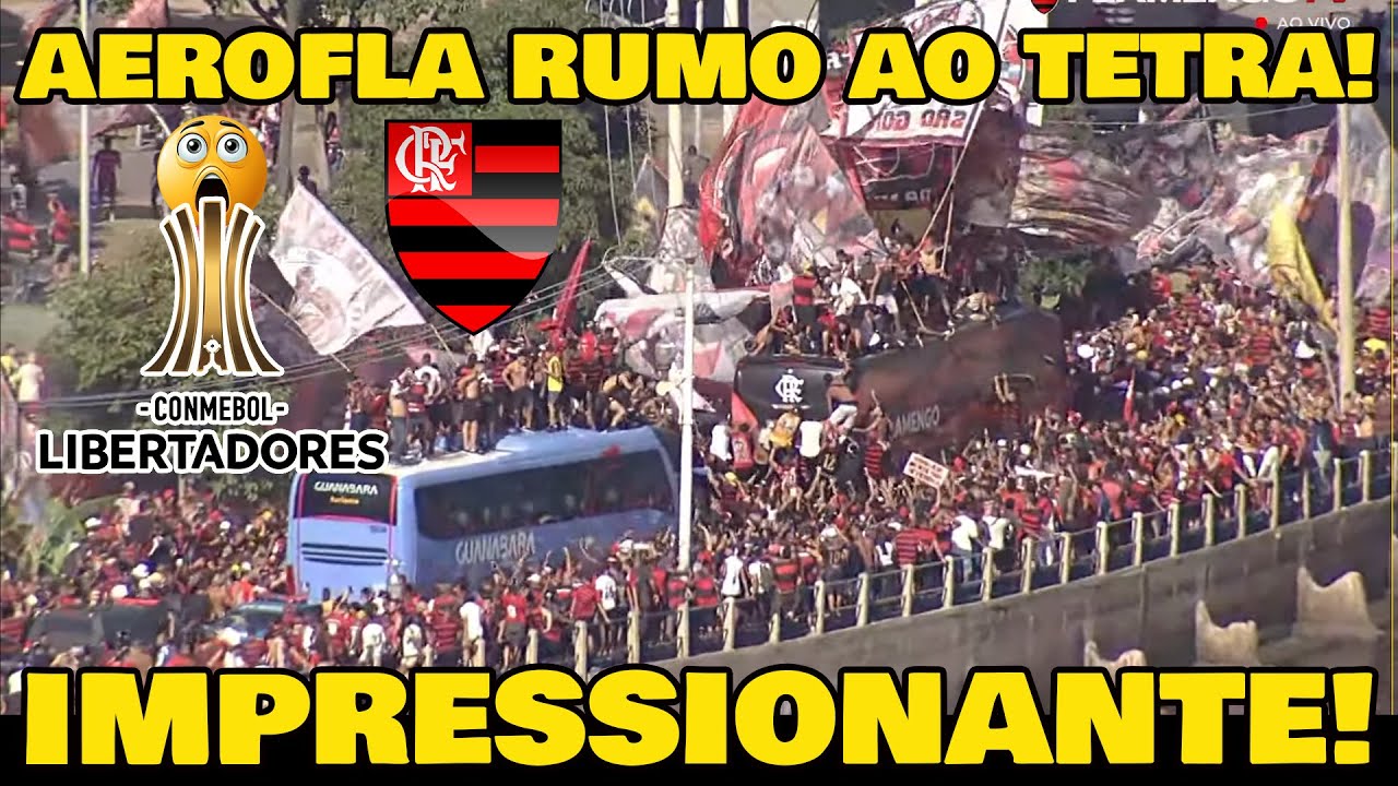 DE ARREPIAR! O MAIOR AEROFLA DA HISTÓRIA A TORCIDA DO FLAMENGO FEZ A FESTA!