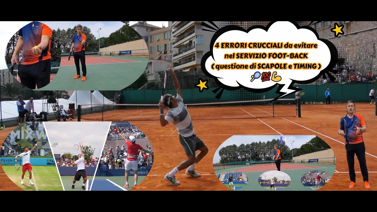4 ERRORI CRUCIALI da evitare nel SERVIZIO FOOT-BACK ( questione di SCAPOLE e TIMING ) 🎾💯💪