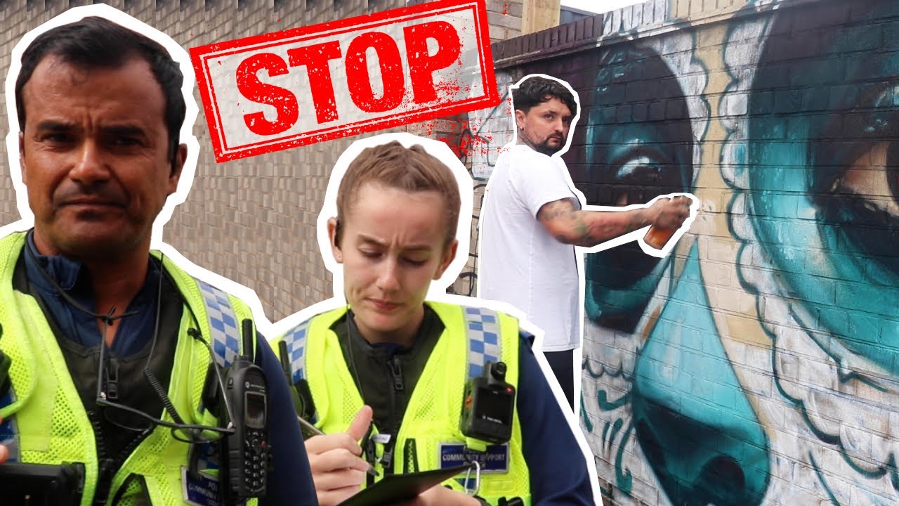 Police Try To Stop Me Painting Massive Mural