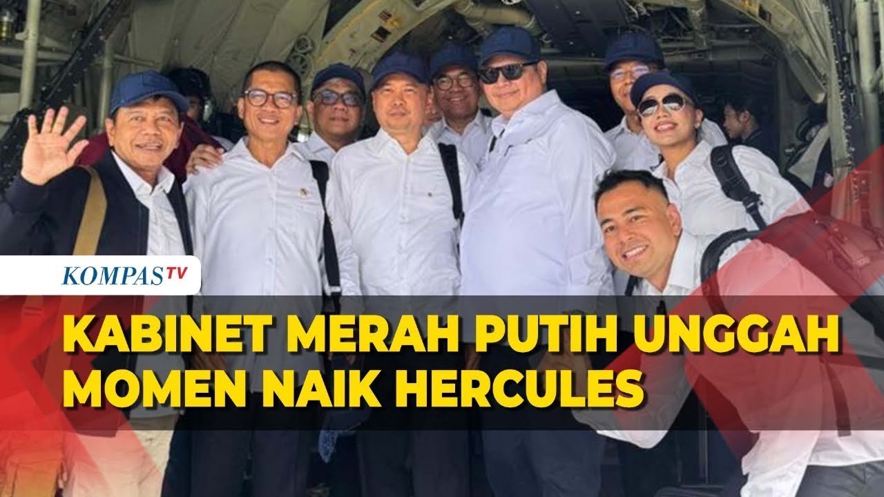 Para Menteri Unggah Momen Tumpangi Hercules Menuju Akmil Magelang