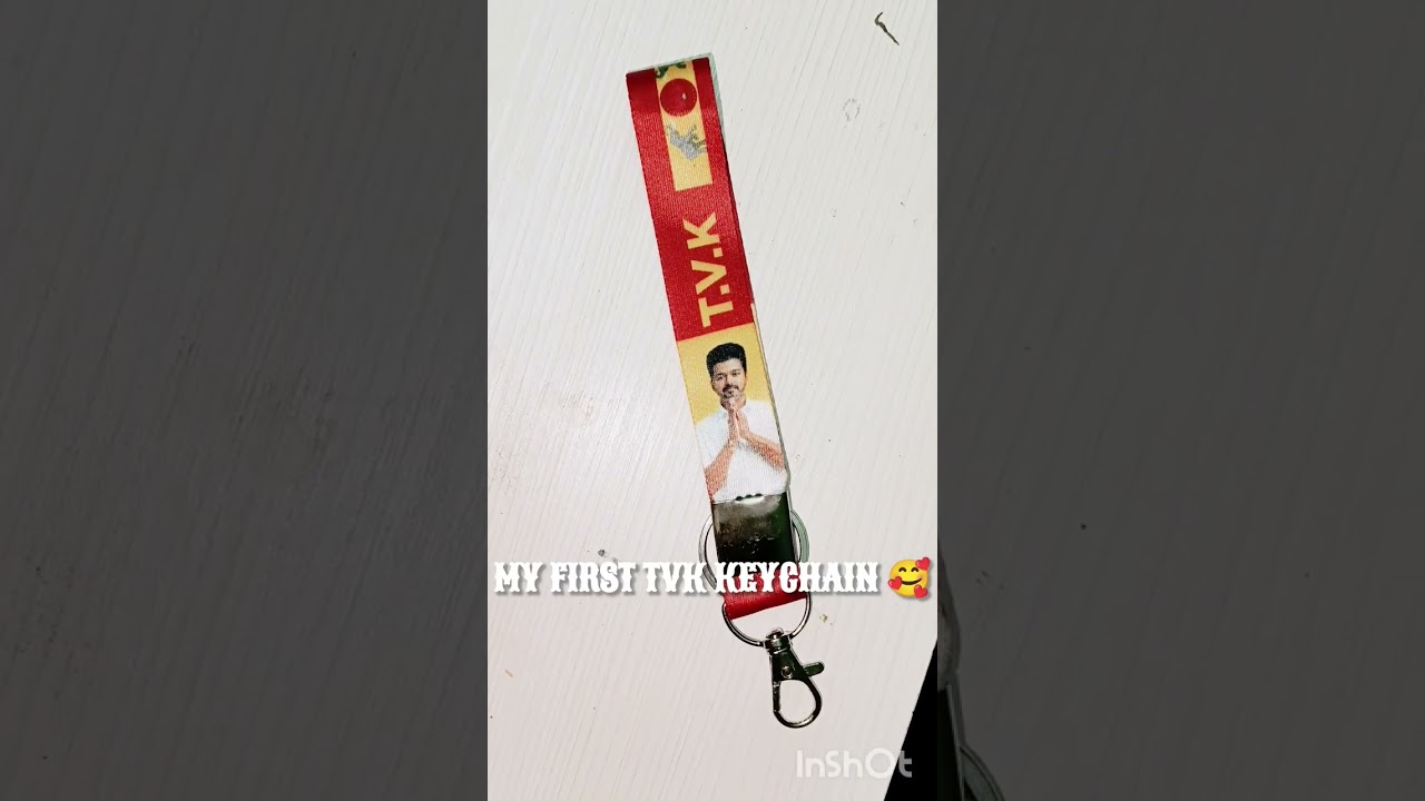 My TVK Party Keychain! 🔑❤️#shorts #keychain #tvk
