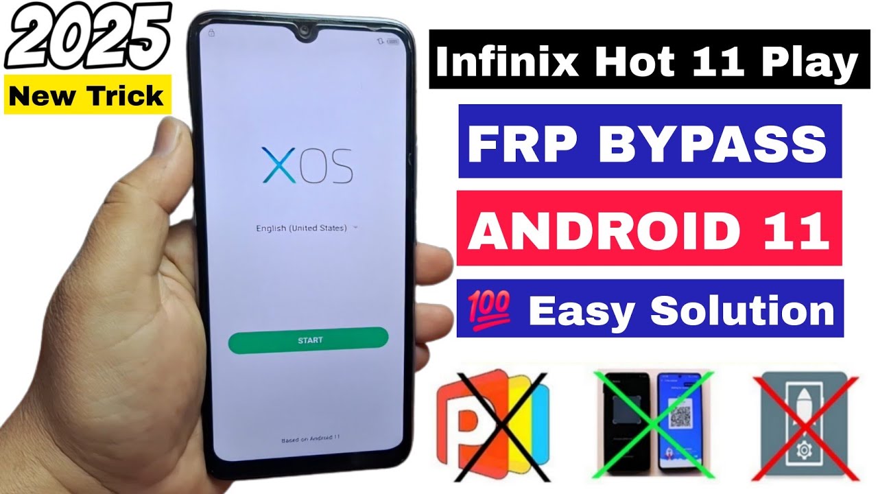 Infinix Hot 11 Play FRP Bypass 2025 Android 11 | Infinix X688b Google Account Unlock Without PC