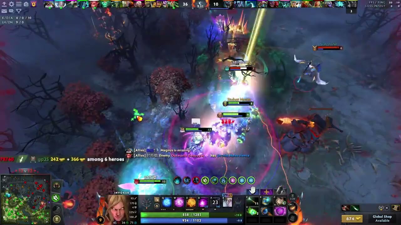 i do play dota 2 arcade mode 12 vs 12 as invoker