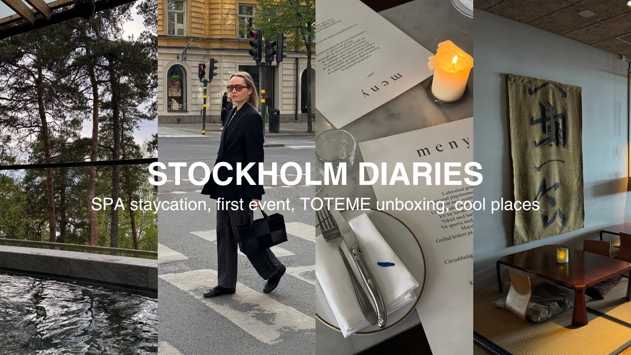 Stockholm expat diaries - my first event, Toteme unboxing, new bike, SPA staycation, simple recipes
