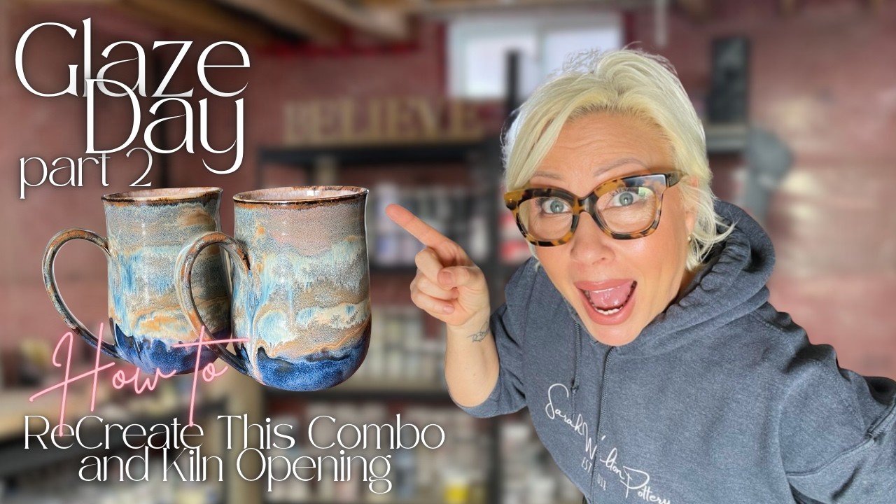 🔥 GLAZE w/ ME & KILN OPENING 🔥 Recreate this Gorgeous Glaze Combo | Using Mayco, Amaco and Spectrum