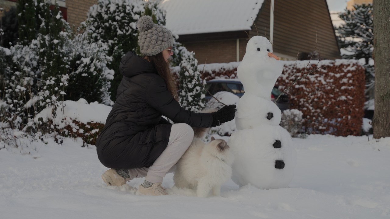 Дневник мирного зимнего утра🌿 Кофе и создание Олафа из Frozen в реальной жизни #No AI