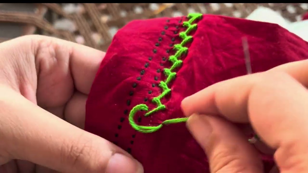 Easy Angarakha Hand Embroidery Design part 1 || New latest Hand Embroidery Design 