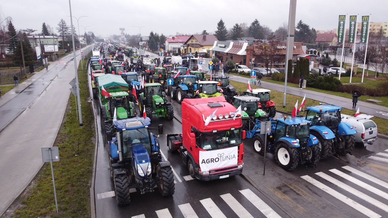Protest Rolników w Chełmie ☆ Polski Związek Rolny z Agrounią ☆ 500 Ciągników ☆ Agro Wschód