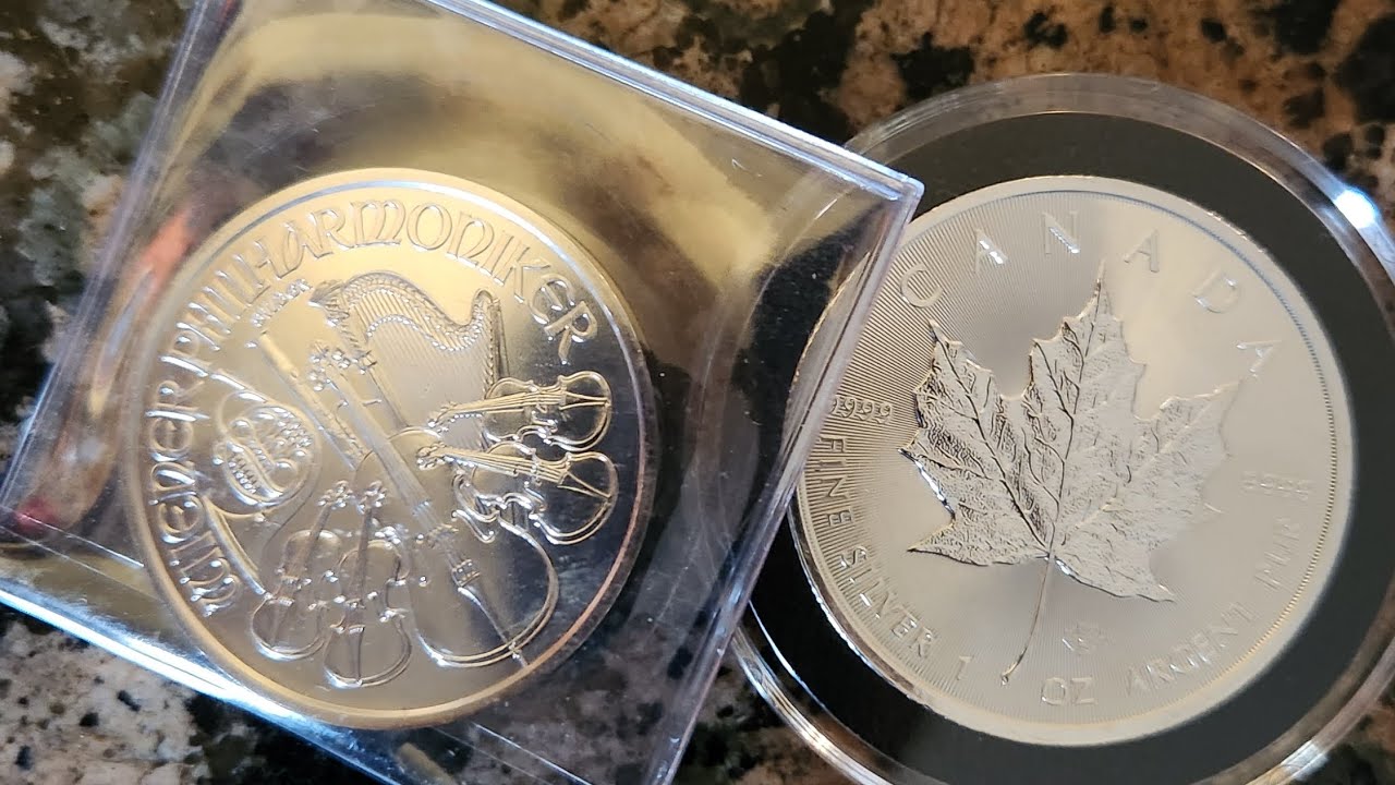 Added 1oz silver Canadian Maple leaf and Philharmonic to my stack #silver #philharmonic #mapleleaf