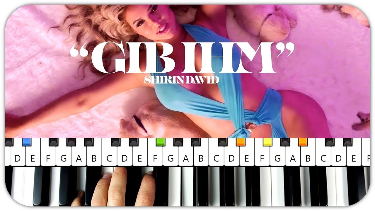 SHIRIN DAVID - Gib ihm Instrumental Beat + Piano Tutorial MIDI