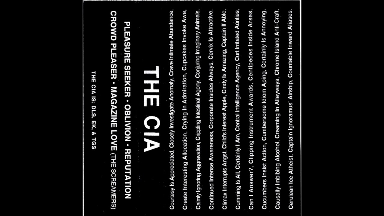 The CIA - S/T Full Tape (Ty Segall)