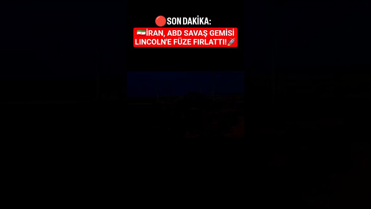 🔴SON DAKİKA: İRAN, ABD SAVAŞ GEMİSİ LINCOLN'E F&Uuml;ZE FIRLATTI!🚀#shorts #iranusawar #news