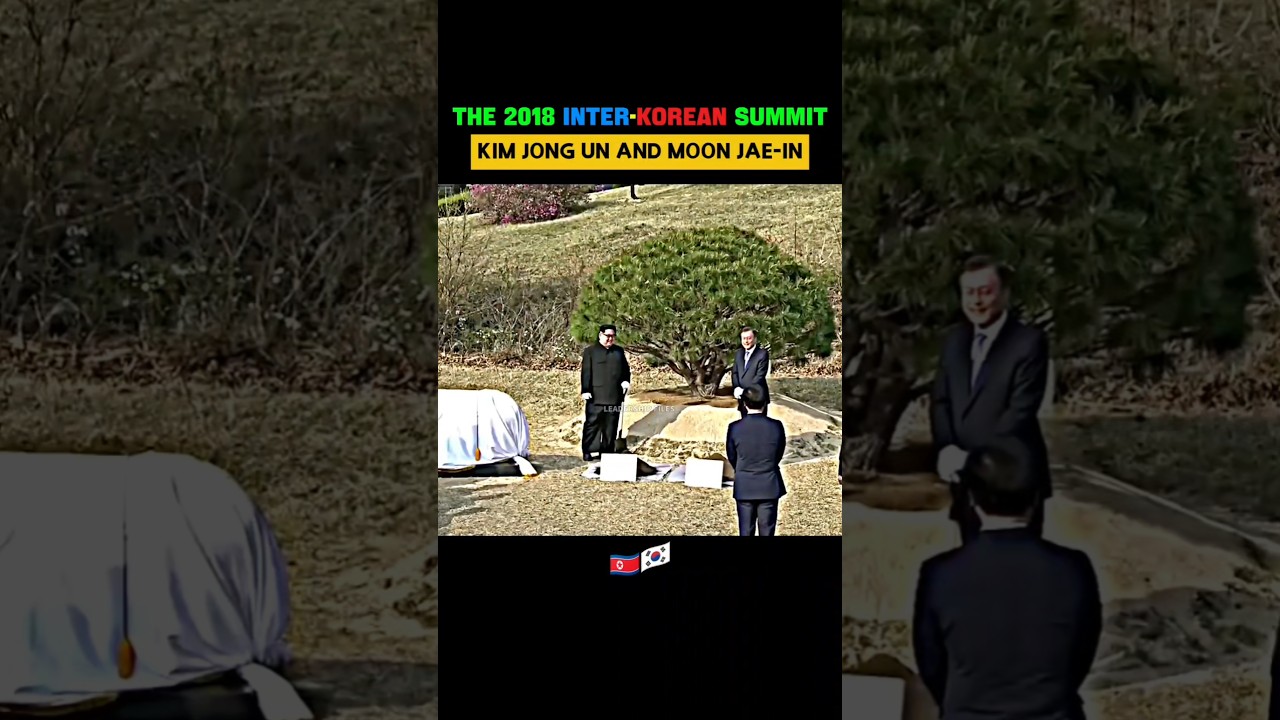 Kim Jong Un and Moon Jae-in: The Panmunjom Hug #shorts #kimdaily
