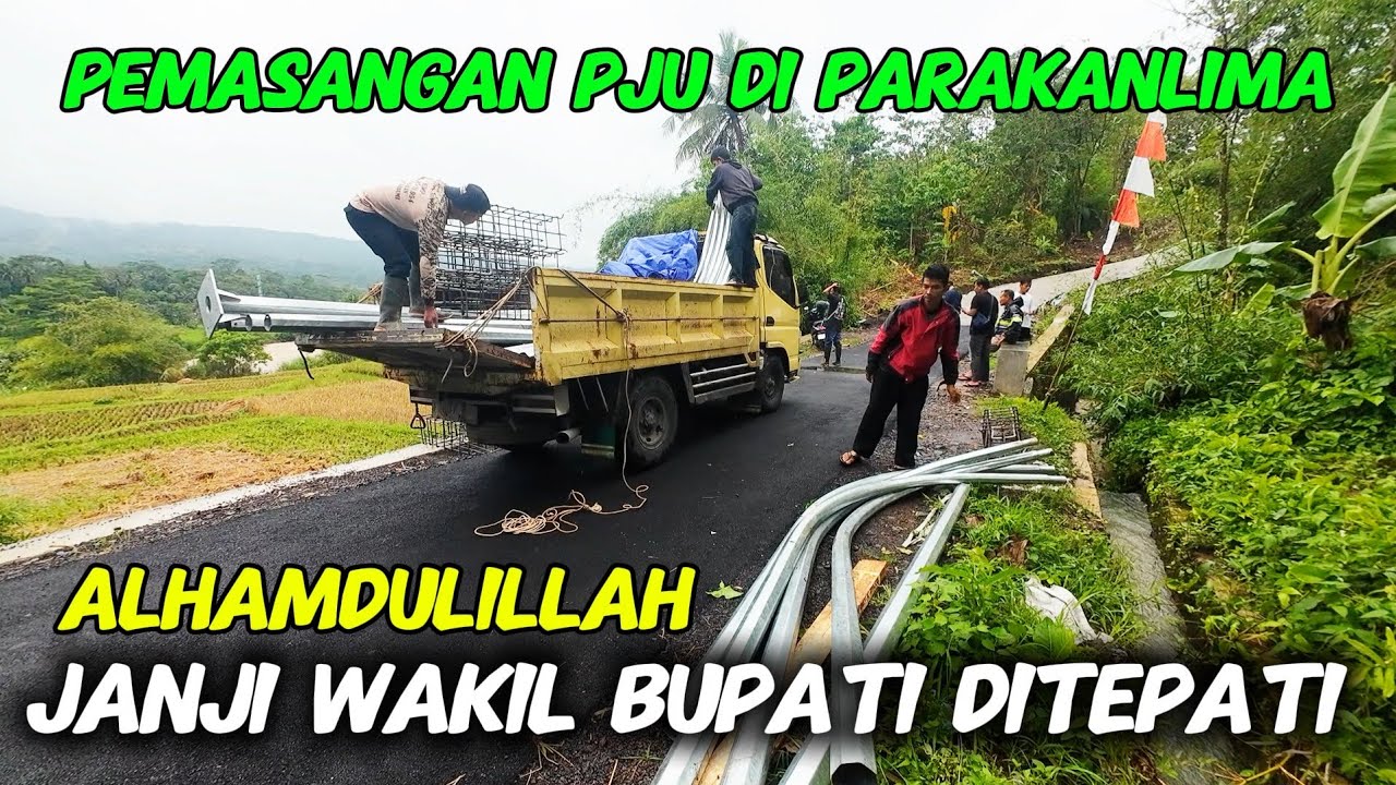Alhamdulillah JANJI WAKIL BUPATI DITEPATI PEMASANGAN PJU DI PARAKANLIMA