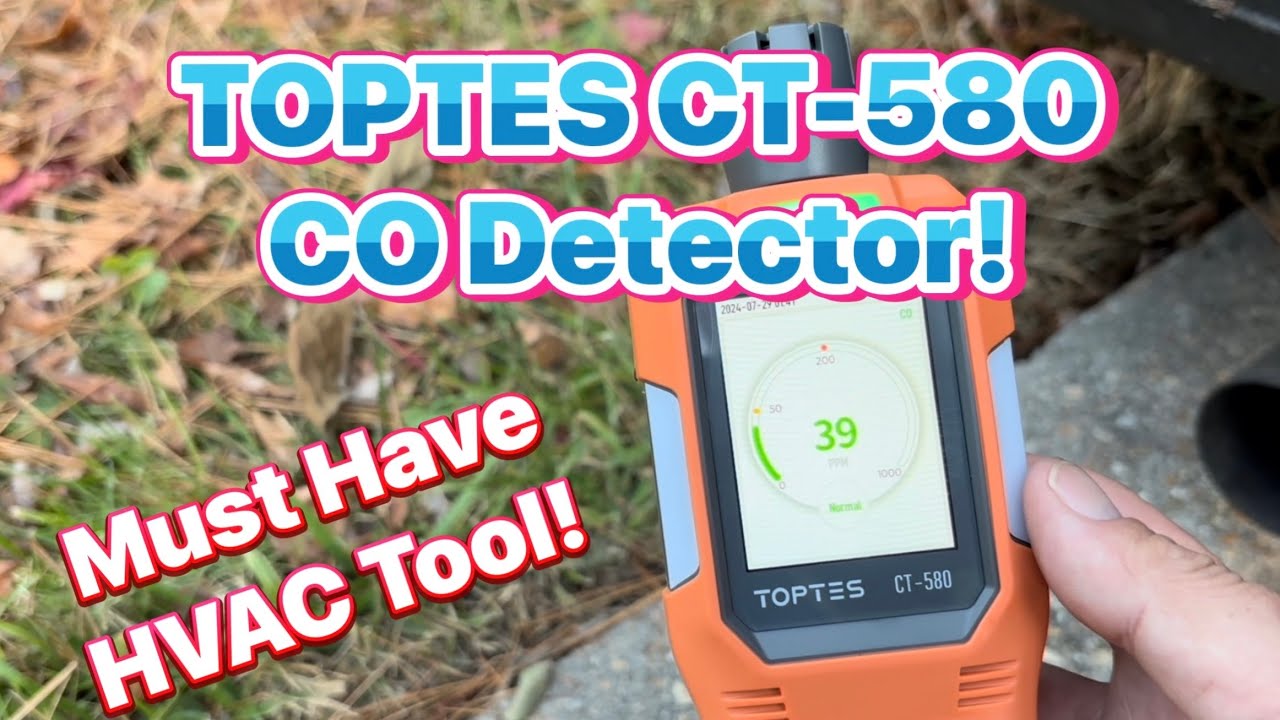 HVAC ESSENTIALS!   TOPTES CT-580 Carbon Monoxide Detector Review!