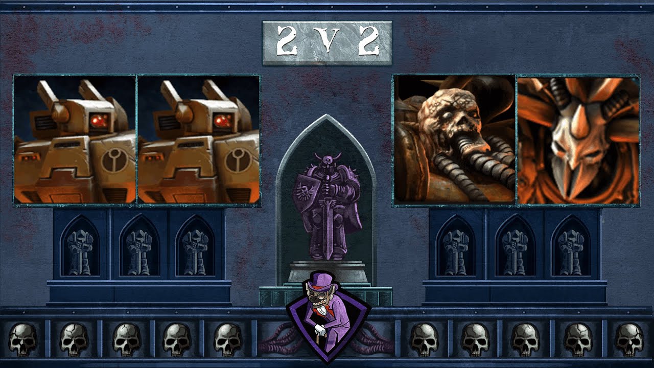 W40k (Elite Mod Tau Beta V1.2) 2v2 - Мостафа (CS) + Акесе (PC) против MrCrow (XV8) + Cry (XV8)