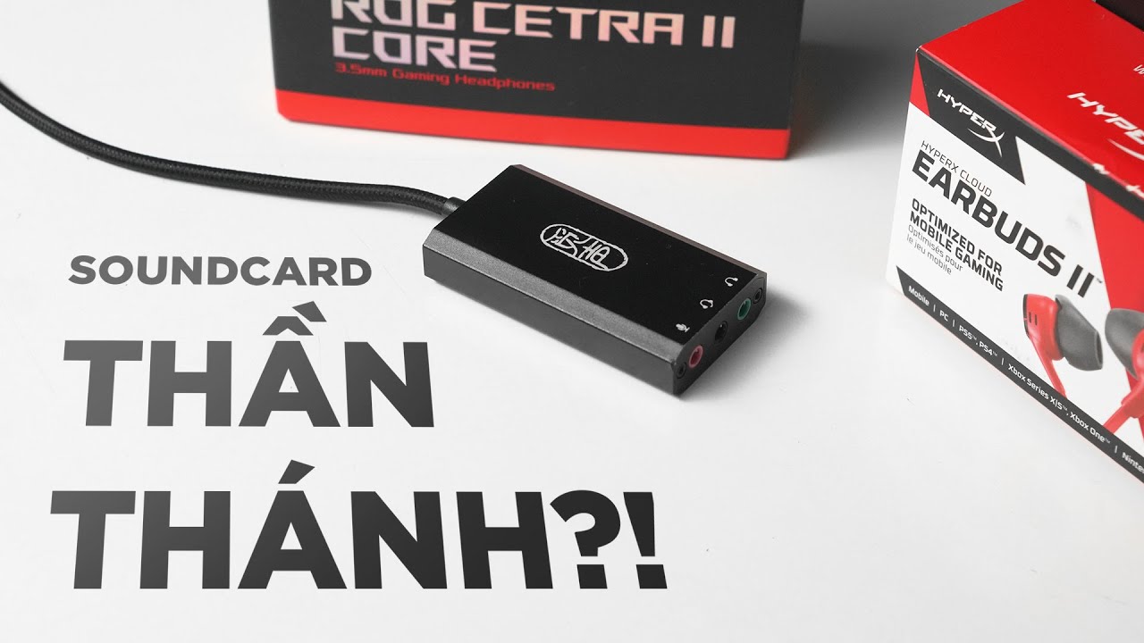 Soundcard nhỏ này giúp bạn chơi game, nghe nhạc sướng gấp 10 lần! Đánh giá Misheng Nebula