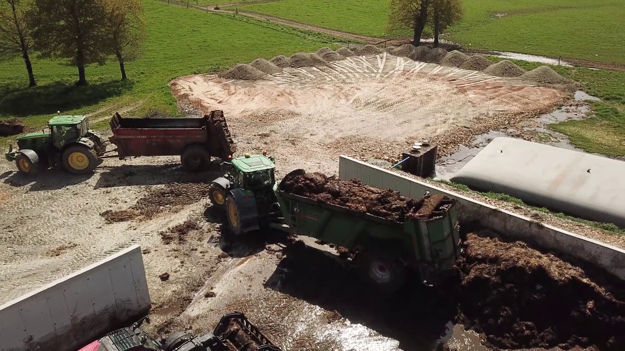 Team de John Deere 6 R à l'épandage de fumier ! | ETA TASTARD