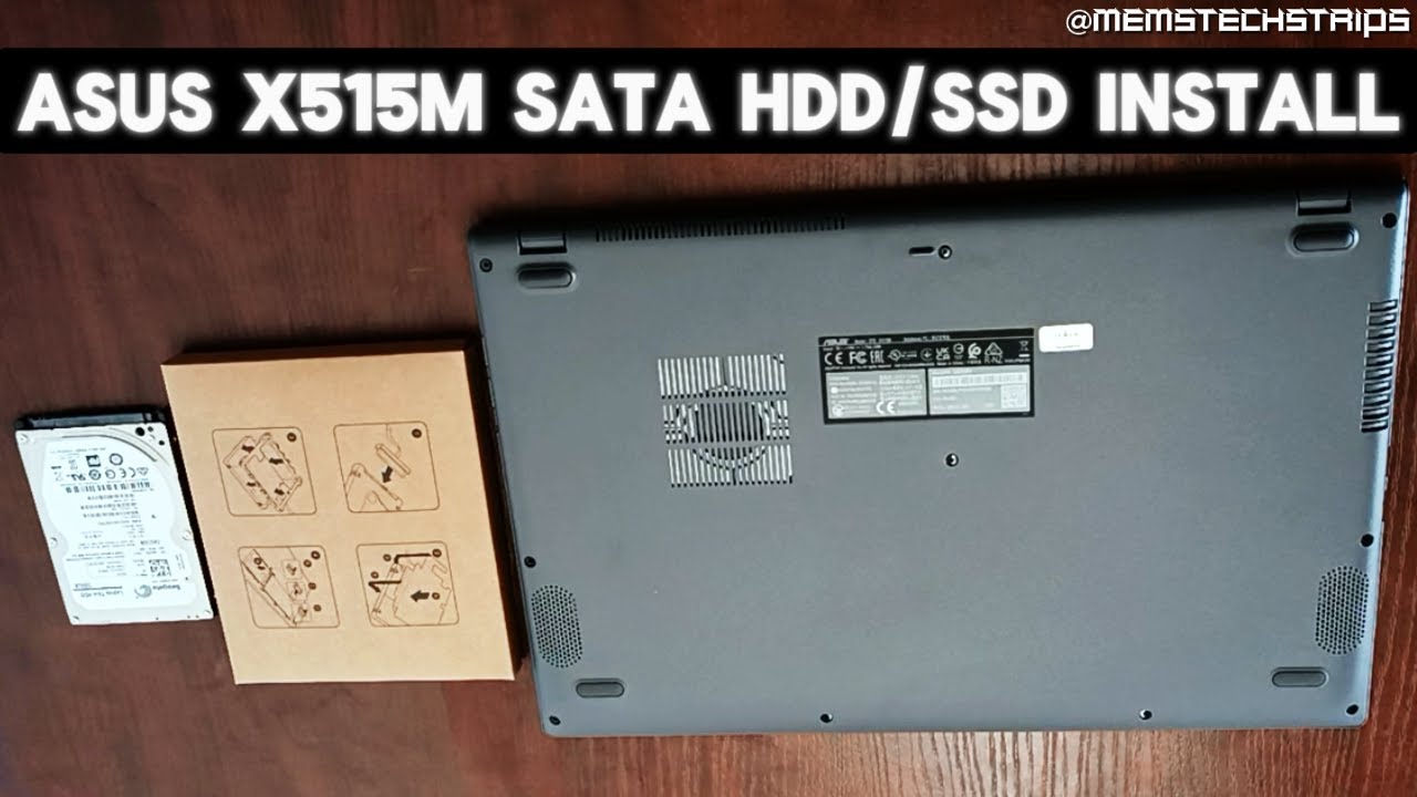 How to Open ASUS X515M Laptop (Install 2.5