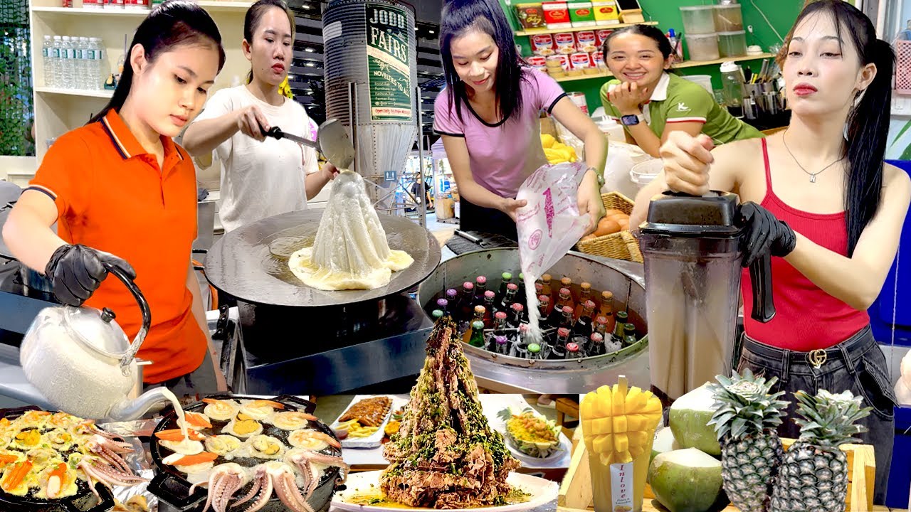 THAILAND STREET FOOD MOST FAMOUS NIGHT MARKET FOOD COLLECTION | DELICIOUS TRADITIONAL MARKET FOOD