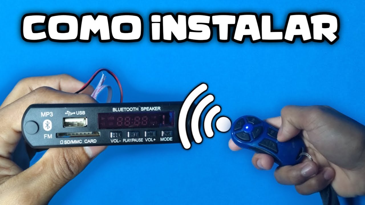 COMO INSTALAR CONTROLE DE LONGA DISTANCIA NA PLAQUINHA  MP3 BLUETOOTH