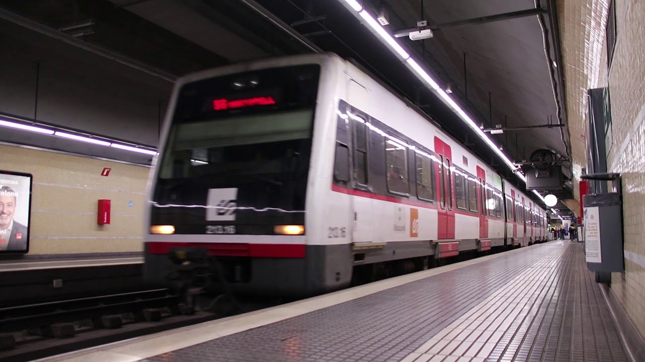 Barcelona; FGC-station Pl.  Espanya (20190517)