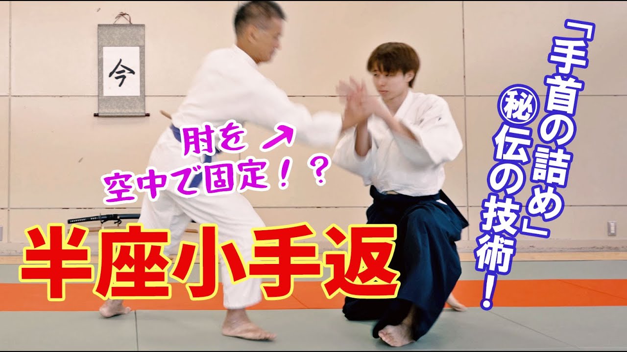 【必見】空中で極める「手首の詰め」秘術を公開します。　扶桑会 519 半座小手返 大東流合氣柔術