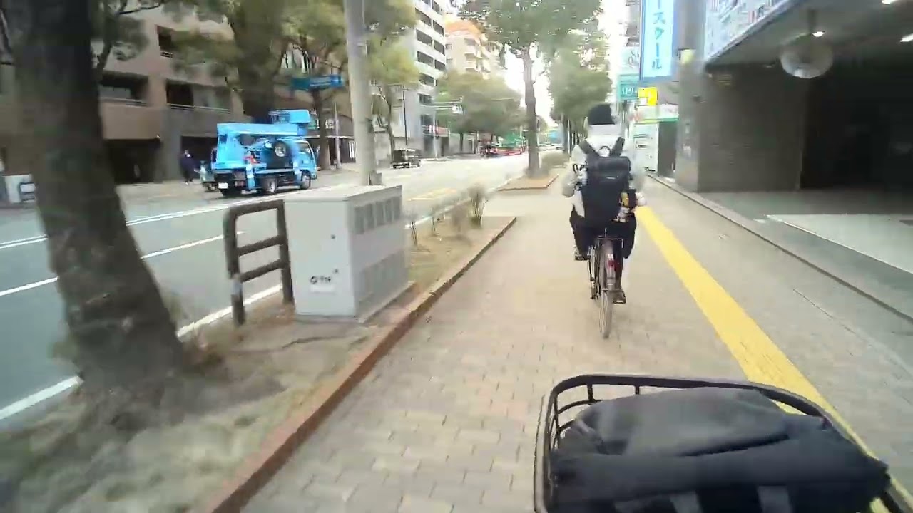 Morning commute by bicycle (Japan)