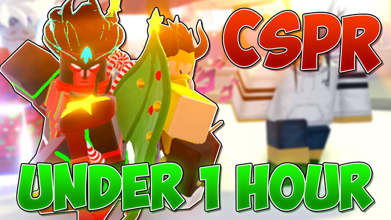 Getting CSPR In Under 1 Hour | A Universal Time | Roblox