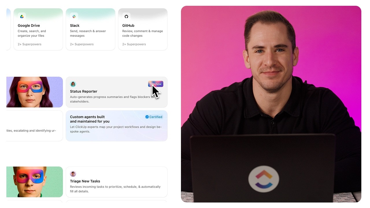 How to Build a Status Reporter Super Agent in ClickUp