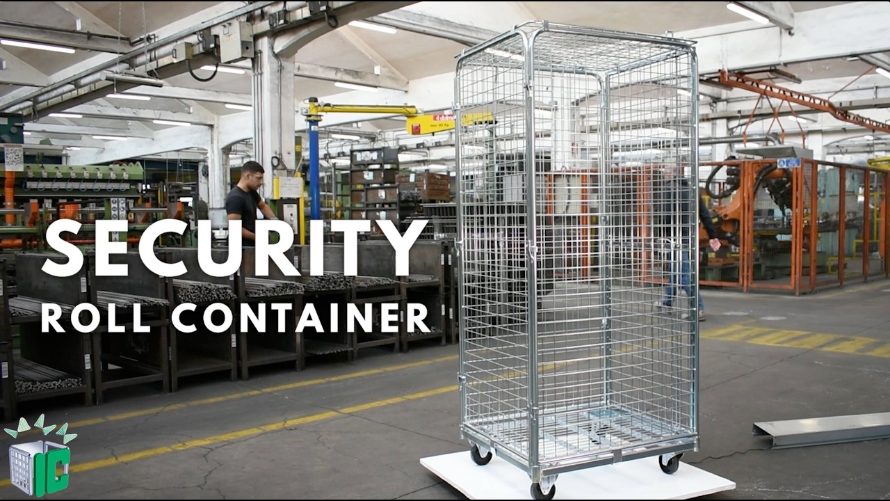 Security Roll Container | Anti-Theft Cart for High-Value Goods &ndash; Italiana Contenitori