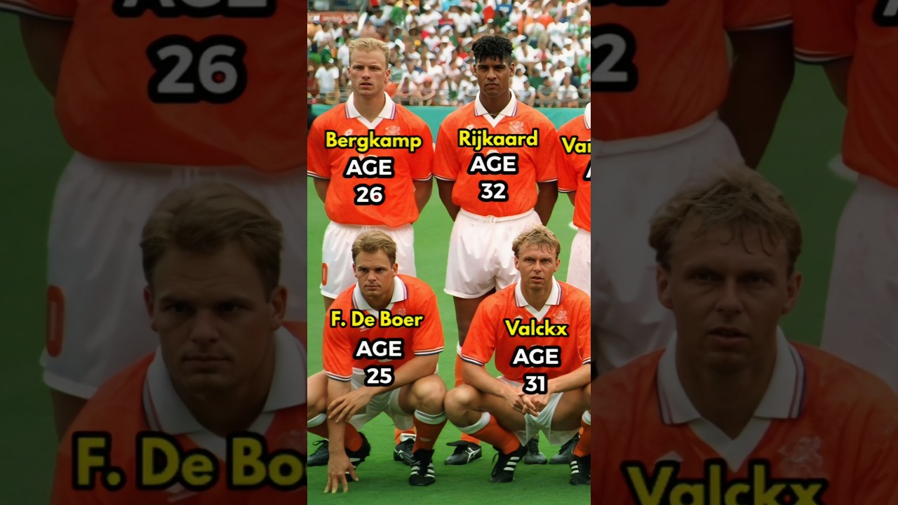 NETHERLANDS Squad World cup 1994 | Players age in 1994.  #football #shorts #worldcup #netherlands