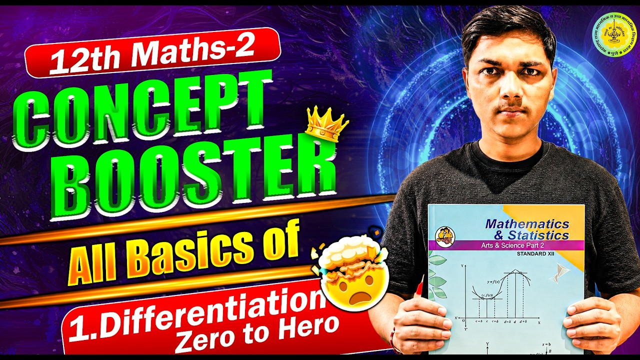 All Basics Of 1. Differentiation Maths-2 Class 12th Maharashtra Board #hscboard #Maths-2