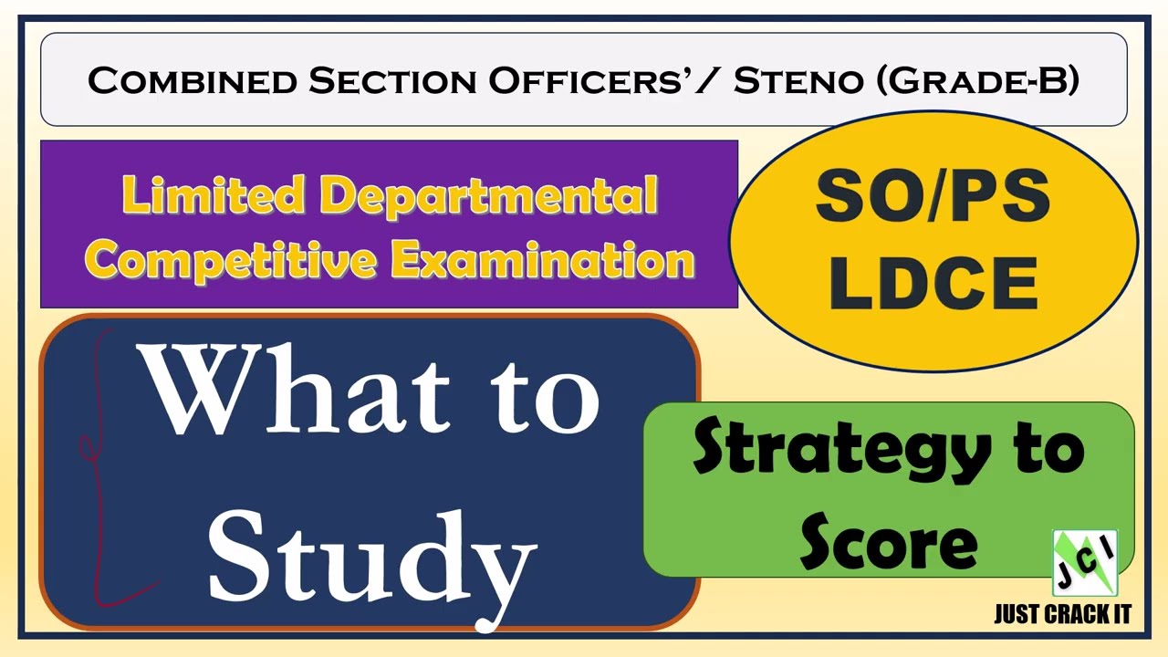 SO LDCE 2025 - Full Syllabus and Material || What to Study