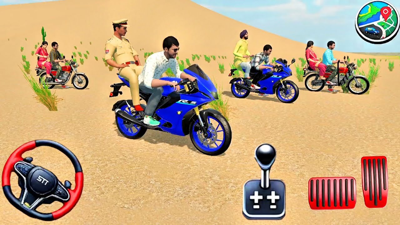 #indianvehiclessimulator3dgame #bullet #yamaha #r15 #gamingvideo 