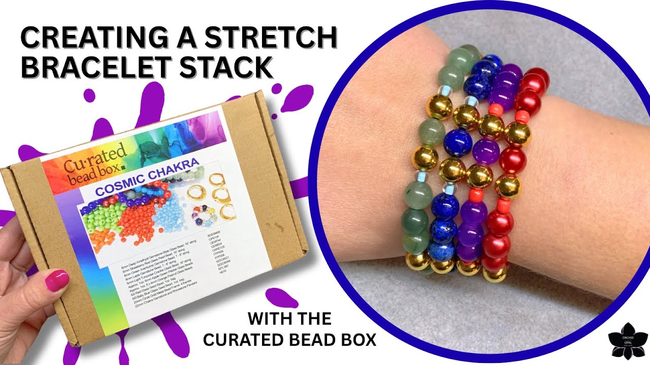 Creating an Easy Beaded Stretch Bracelet Stack