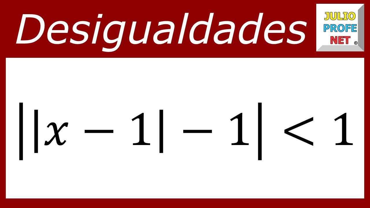 Desigualdades o inecuaciones con valor absoluto | Ej. 7 #julioprofe