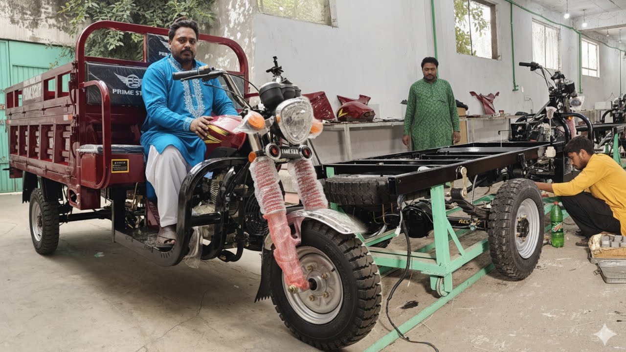 From Parts to Power - Assembling a Loader Rikshaw in Local Workshop