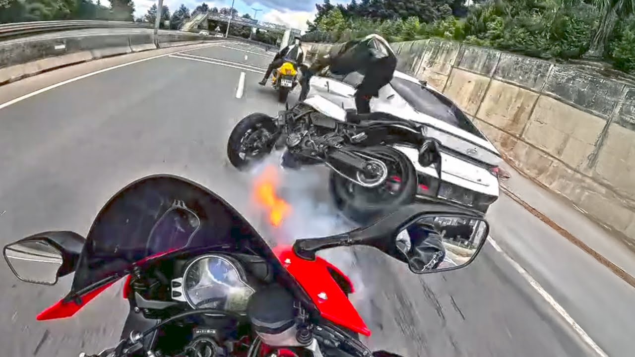 Najbardziej nierealne wypadki motocyklowe, kt&oacute;re zaszły za daleko