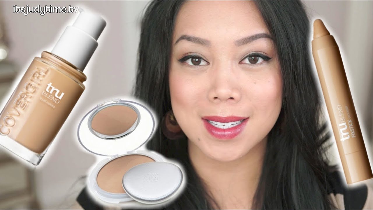 NEW Covergirl TruBlend foundation, fix stick concealer, and powder review - itsjudytime
