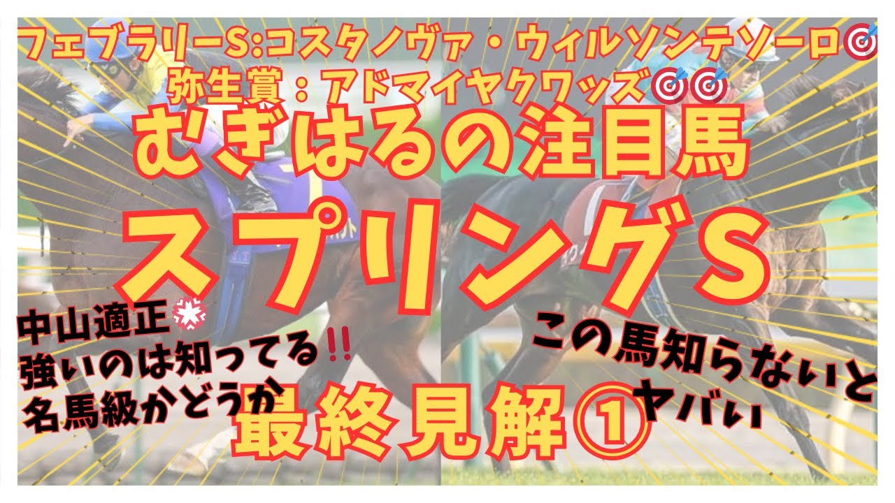 【スプリングステークス2026】皐月賞まで買える●●が突き抜ける🎯‼️距離不安なし🐴