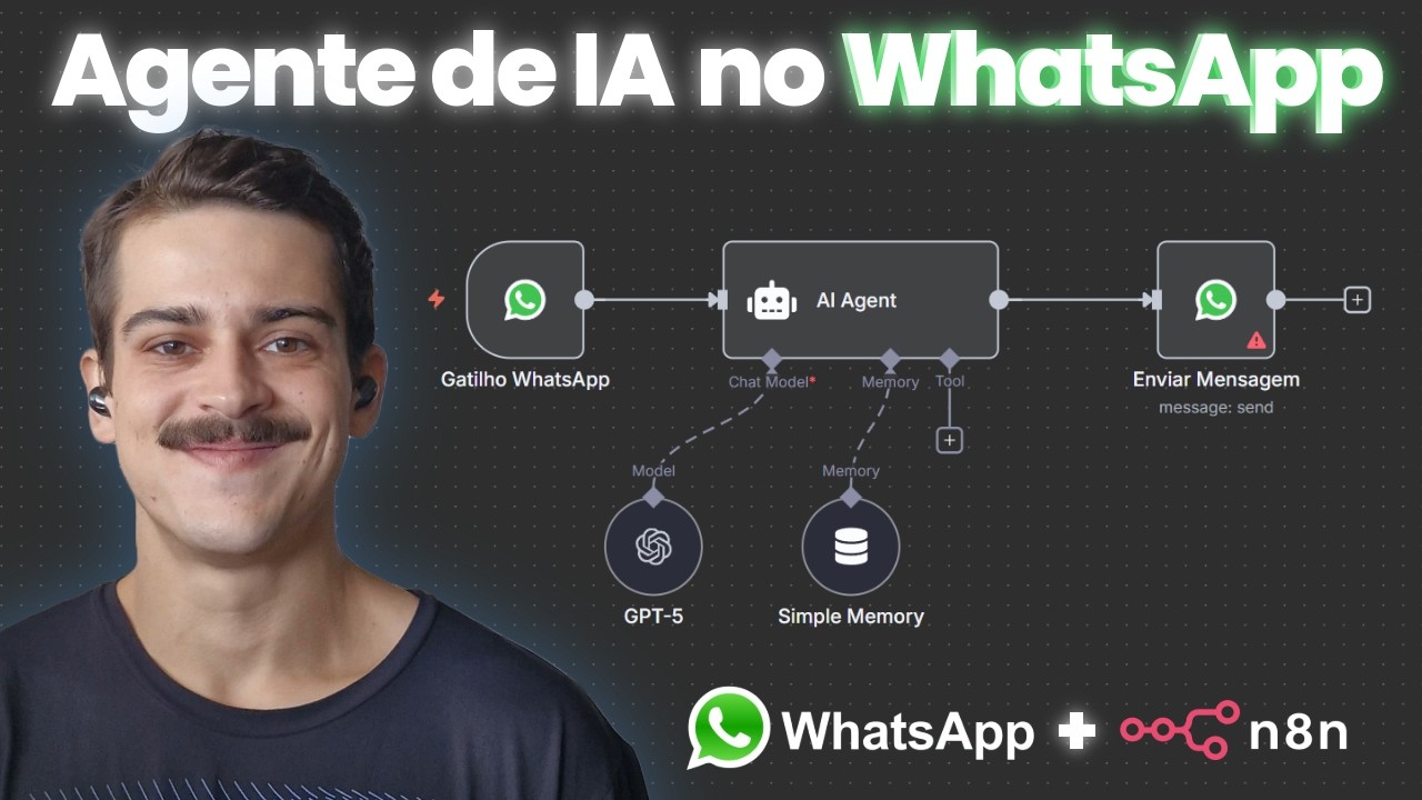 Como construir um AGENTE DE IA no WHATSAPP usando o N8N? (Credenciais)