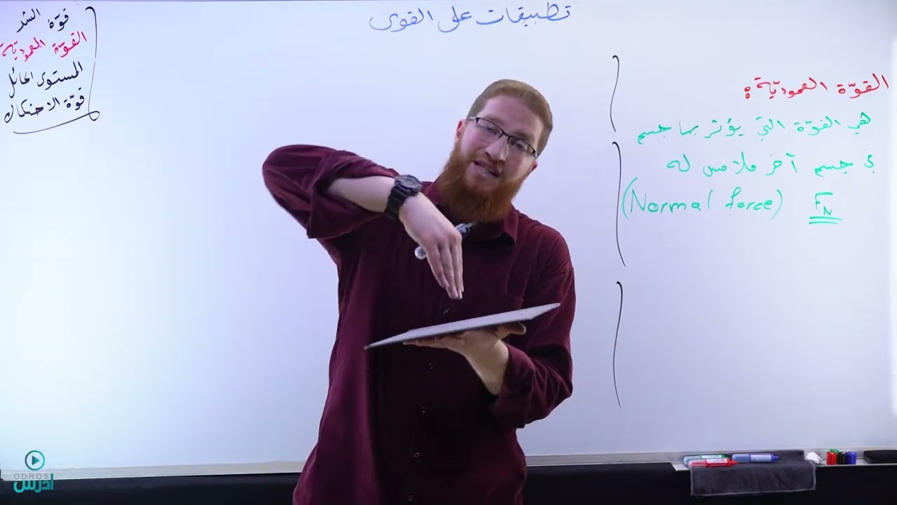 4 - 2 - 2 القوة العمودية | فيزياء الصف العاشر الفصل الثاني