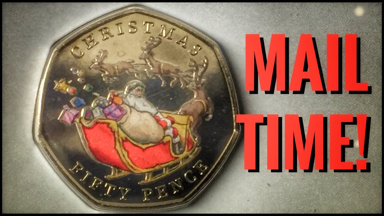 NEW Santa 50p and &pound;2 Coin! Plus Mail from Katie Jones Coins and Pocket Poet!!