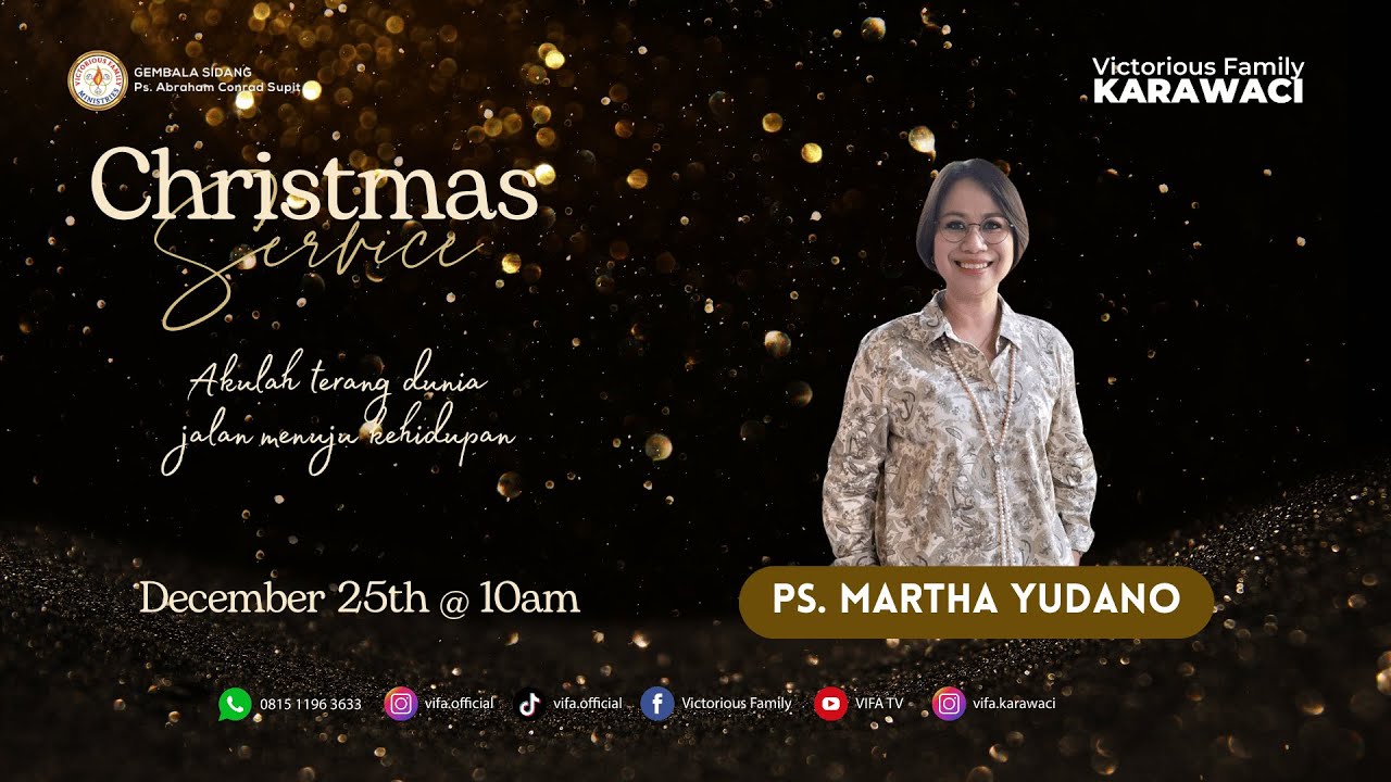 🔴 Christmas Service Online | 25 Desember 2025 | Ps. Martha Yudano