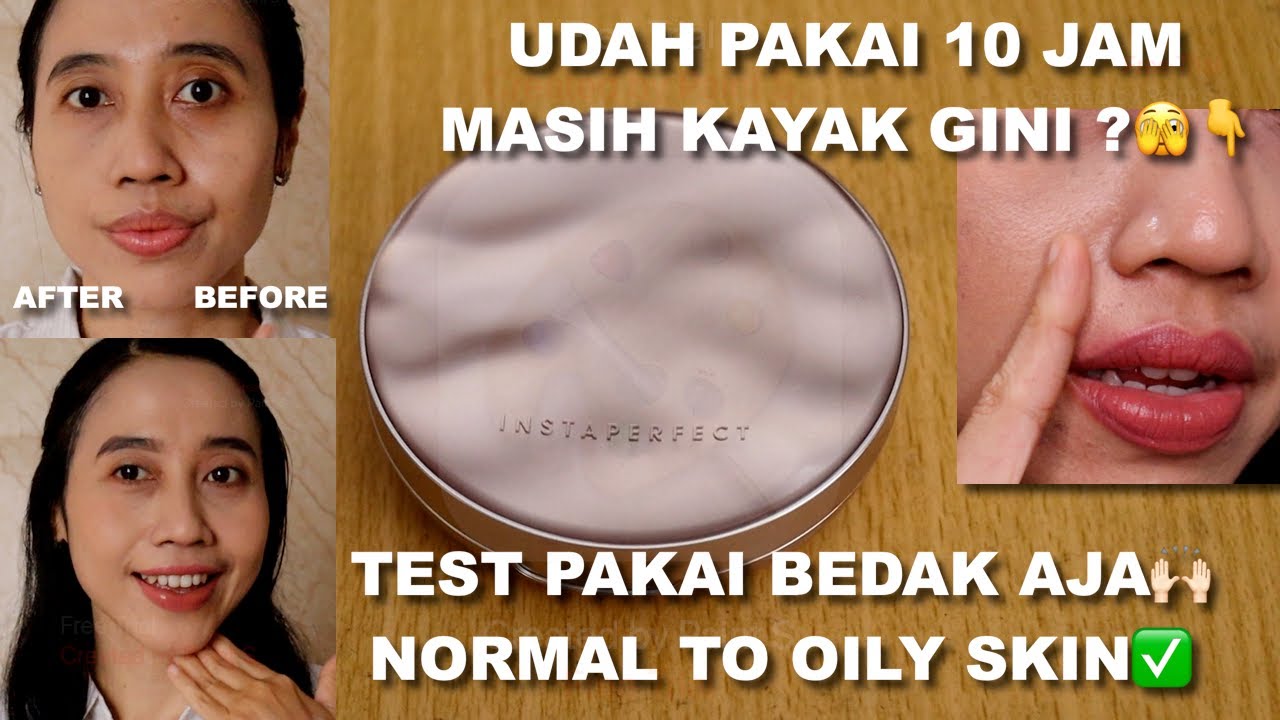 INSTAPERFECT SKIN BLUR FILTER POWDER REVIEW +TEST PAKAI SAMPAI 10 JAM DI OILY SKIN 🫣 |Maria Soelisty
