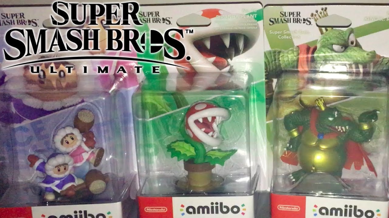 King K. Rool, Piranha Plant and Ice Climbers Amiibo Unboxing!