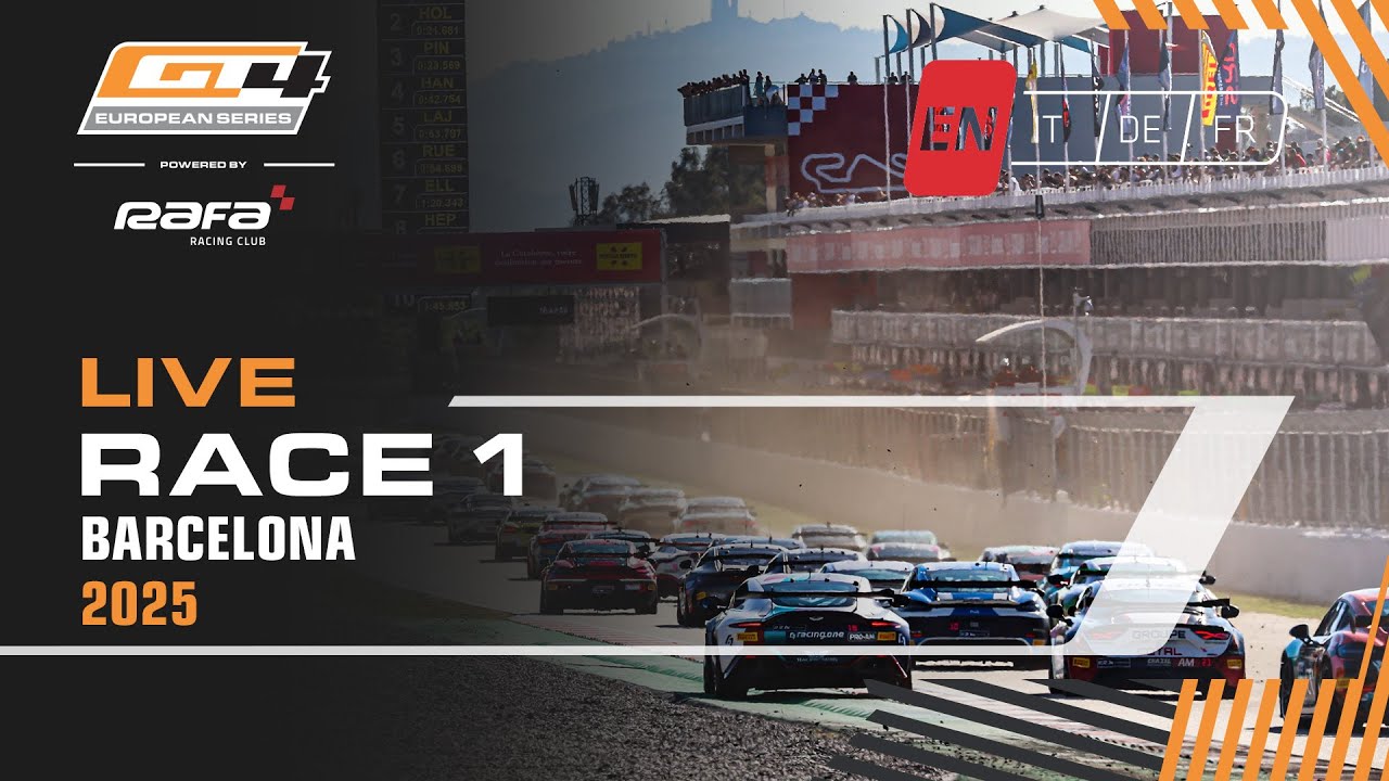 LIVE I Race 1 I Barcelona I GT4 European Series pwd by RAFA Racing Club 2025 (English)
