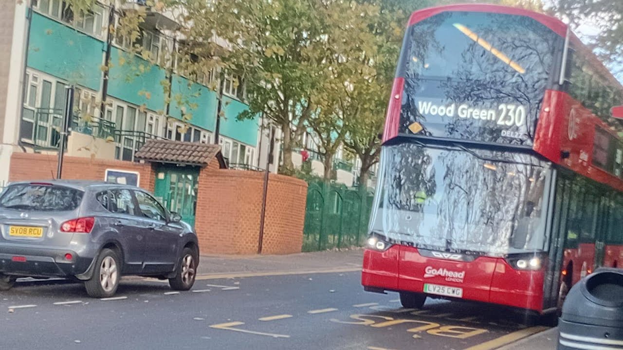 *DIVERSION* 230 Full Route Visual: Wood Green to Upper Walthamstow LV25 CWG (DEL22)